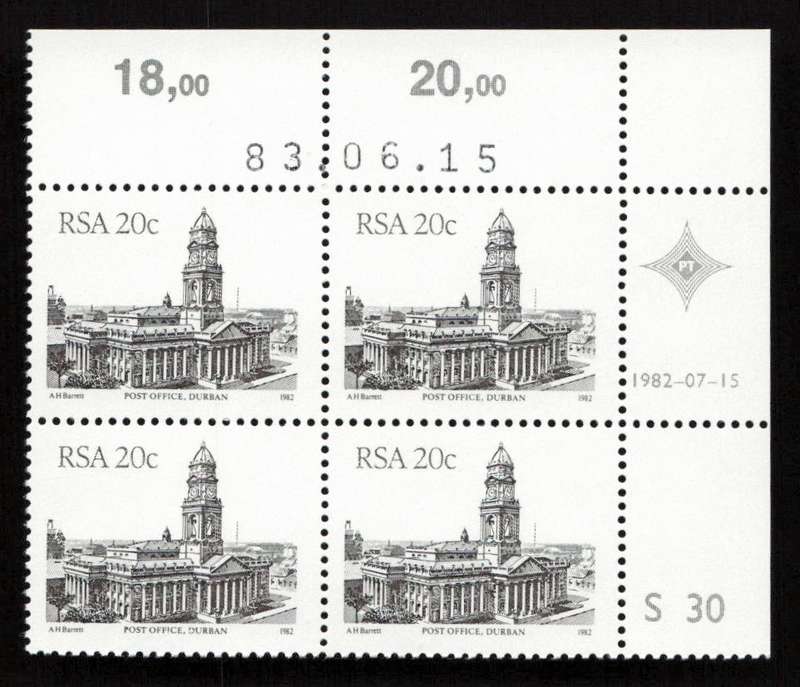 RSA 1983/06/15 4th Definitive Issue South African Architecture 20c S30