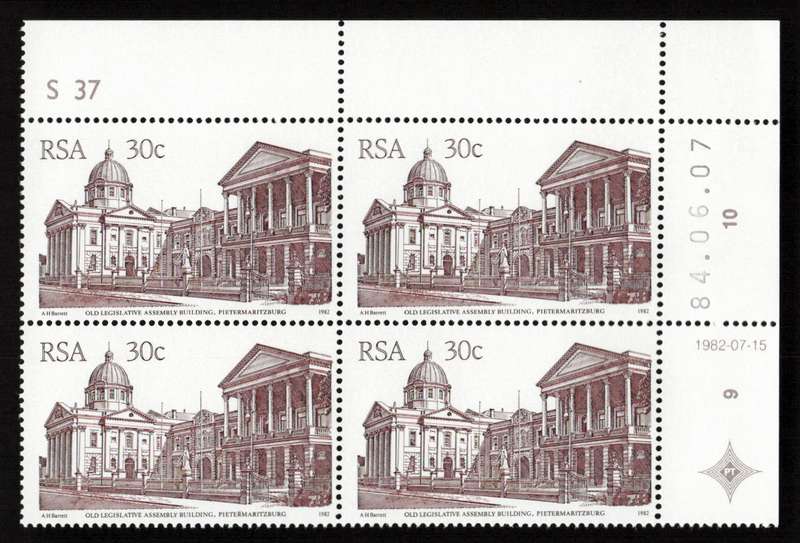 RSA 1984/06/07 4th Definitive Issue South African Architecture 30c S37