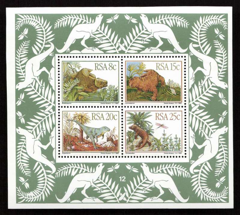 RSA 1982/12/01 Prehistoric Animals Control Miniature Sheet