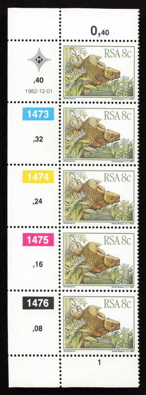 RSA 1982/12/01 Prehistoric Animals Control Blocks Set