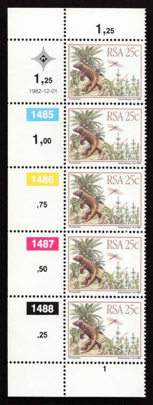 RSA 1982/12/01 Prehistoric Animals Control Blocks Set