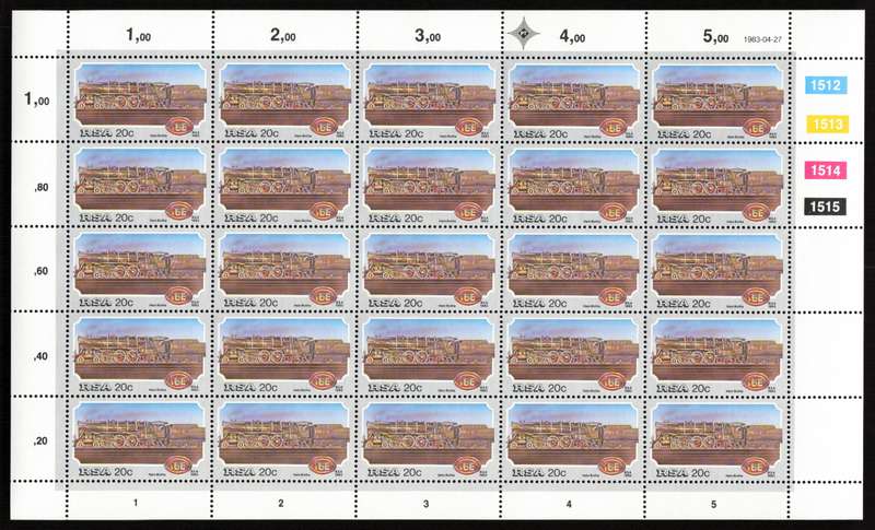RSA 1983/04/27 Steam Locomotives Control Block Set *Complete Sheets