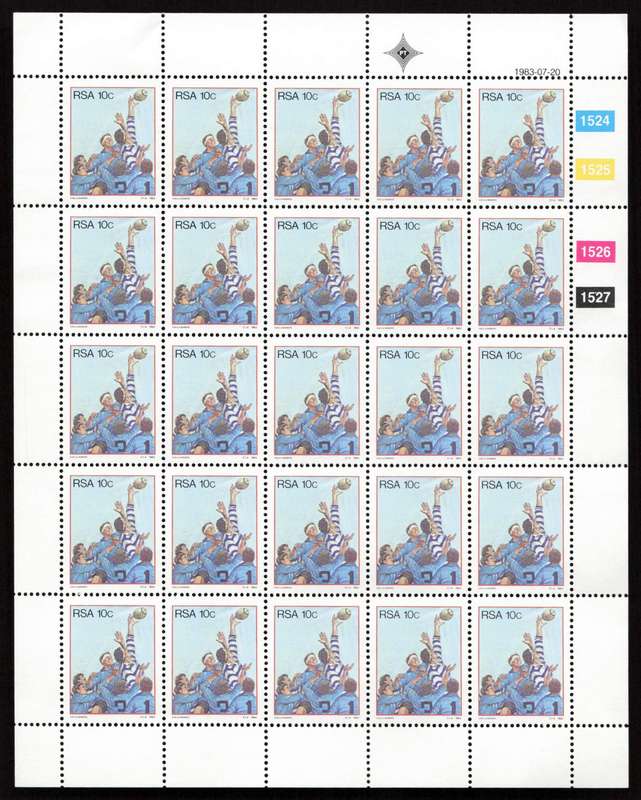 RSA 1983/07/20 Sport Activities in S.A. Control Block Set *Complete Sheets