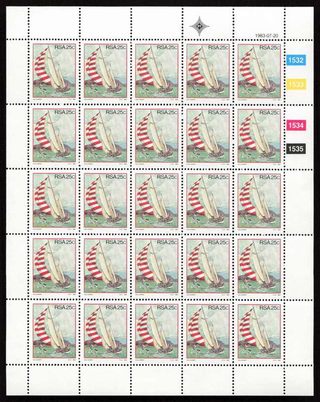 RSA 1983/07/20 Sport Activities in S.A. Control Block Set *Complete Sheets