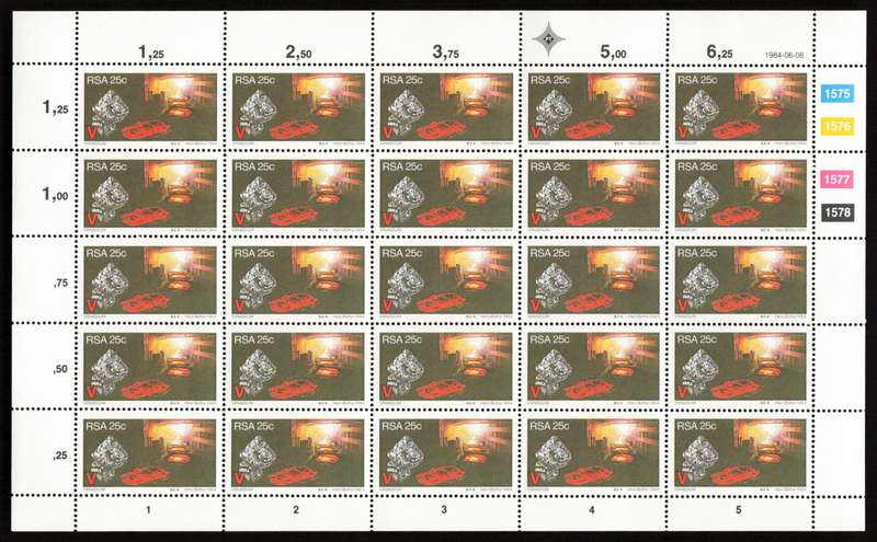 RSA 1984/06/08 Strategic Minerals Control Blocks Set * Complete Sheets
