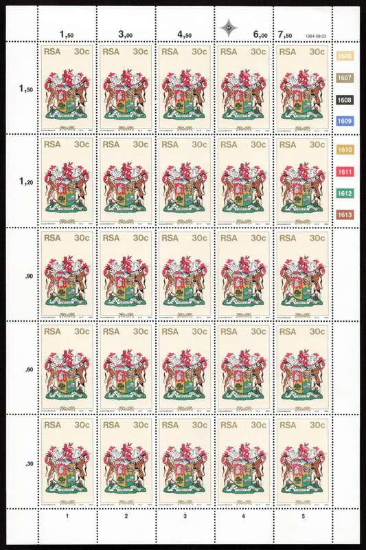 RSA 1984/09/03 New Constitution Control Block Set *Complete Sheets