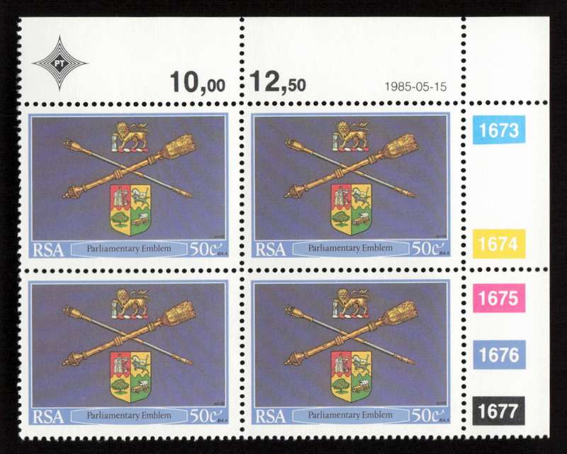 RSA 1985/05/15 Inauguration of the Cape Parliamentary Buildings 100 years ago Control Block Set