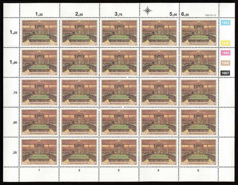 RSA 1985/05/15 Inauguration of the Cape Parliamentary Buildings 100 years ago Control Block Set *Com