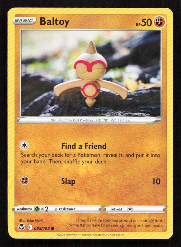2020 Pokemon/Nintendo/Creatures/Game Freak SWSH12: Silver Tempest #093/195 Baltoy