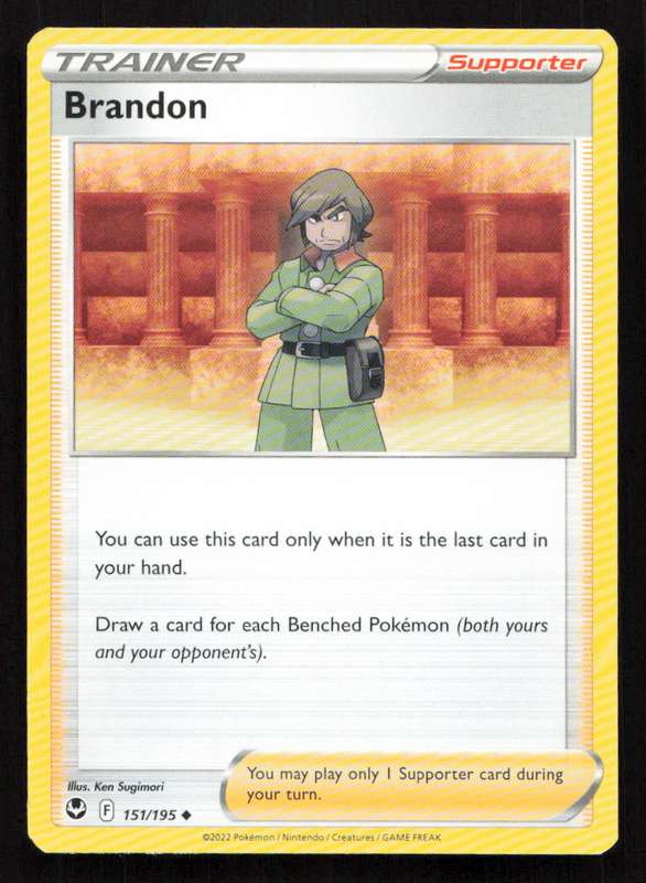 2020 Pokemon/Nintendo/Creatures/Game Freak SWSH12: Silver Tempest #151/195 Brandon