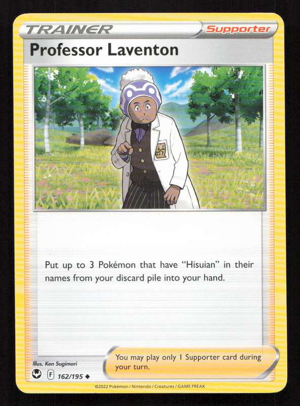 2020 Pokemon/Nintendo/Creatures/Game Freak SWSH12: Silver Tempest #162/195 Professor Laventon