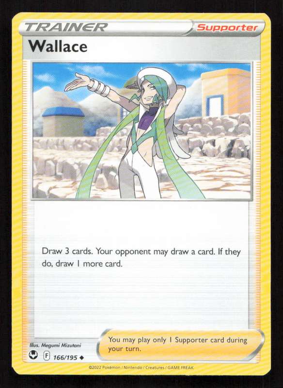 2020 Pokemon/Nintendo/Creatures/Game Freak SWSH12: Silver Tempest #166/195 Wallace