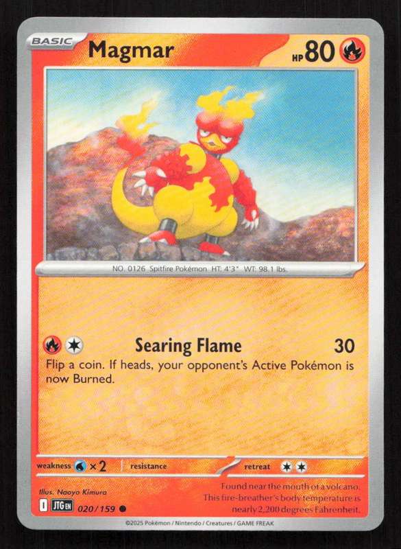 2025 Pokemon / Nintendo / Creatures / GAME FREAK Magmar - SV09: Journey Together
