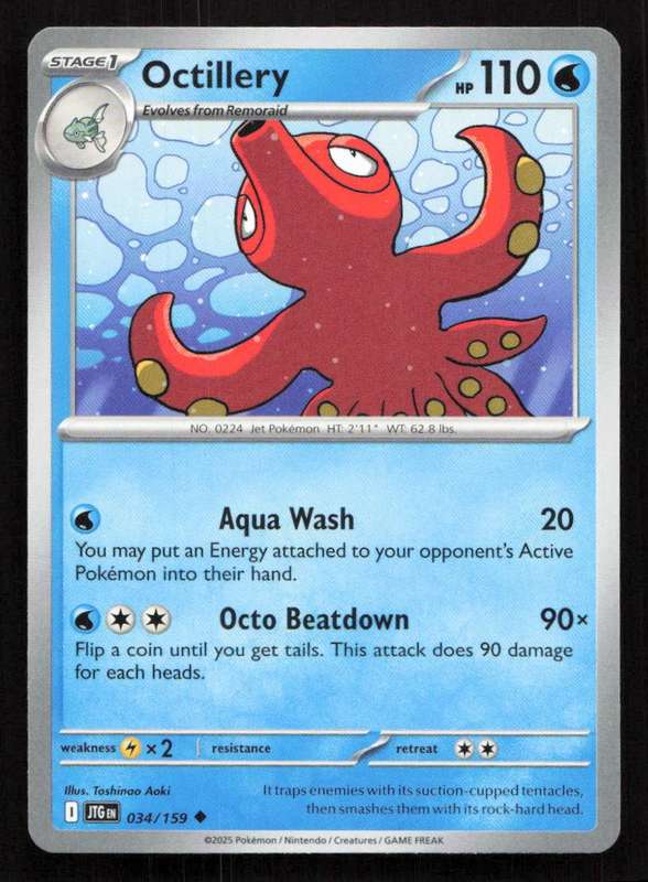 2025 Pokemon / Nintendo / Creatures / GAME FREAK Octillery - SV09: Journey Together