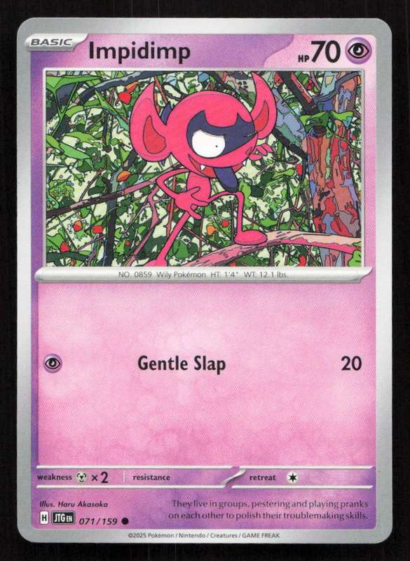 2025 Pokemon / Nintendo / Creatures / GAME FREAK Impidimp - SV09: Journey Together