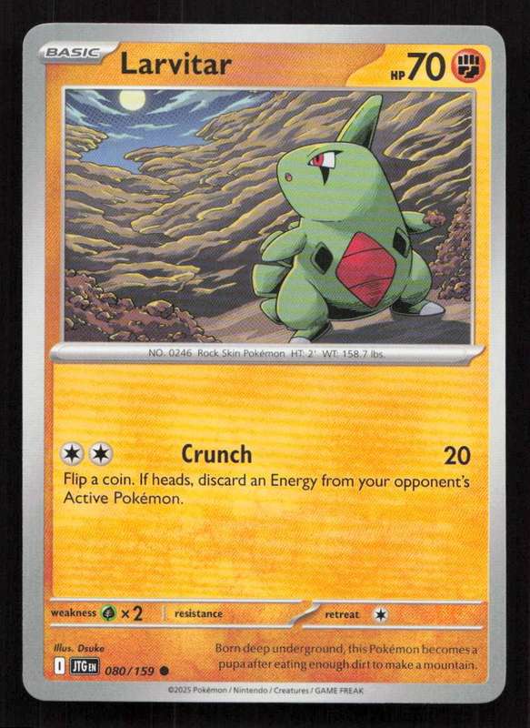 2025 Pokemon / Nintendo / Creatures / GAME FREAK Larvitar - SV09: Journey Together