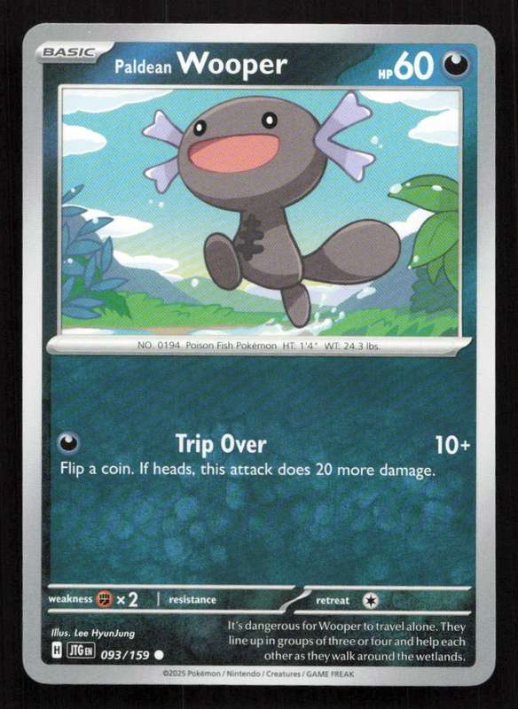 2025 Pokemon / Nintendo / Creatures / GAME FREAK Paldean Wooper - SV09: Journey Together