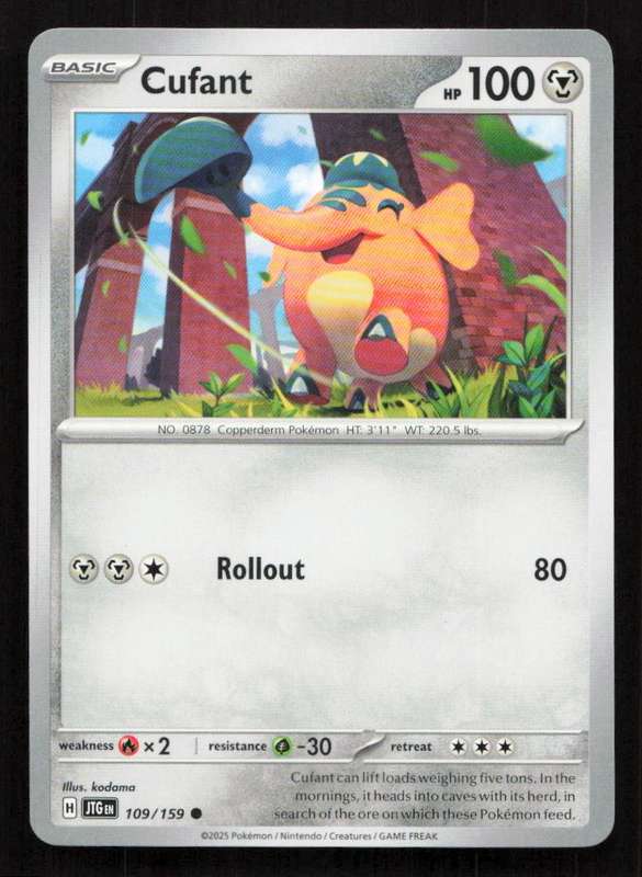 2025 Pokemon / Nintendo / Creatures / GAME FREAK Cufant - SV09: Journey Together
