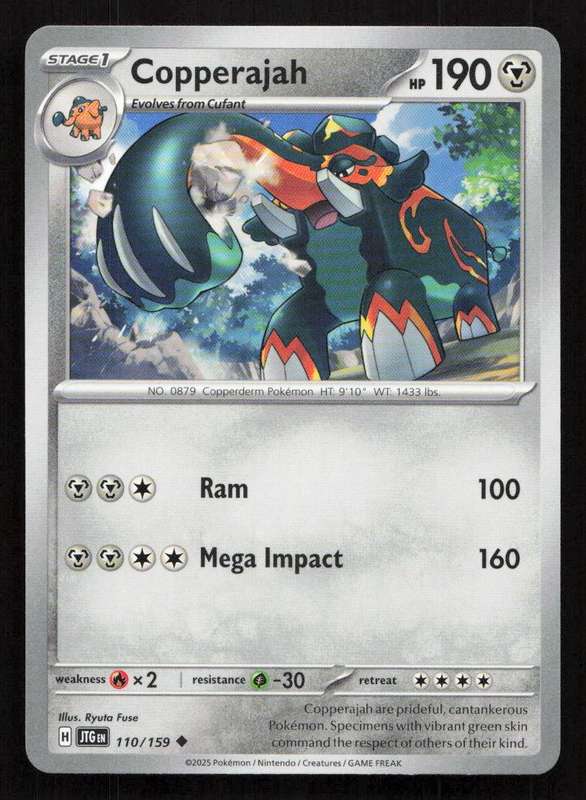 2025 Pokemon / Nintendo / Creatures / GAME FREAK Copperajah - SV09: Journey Together