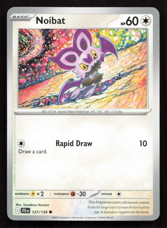 2025 Pokemon / Nintendo / Creatures / GAME FREAK Noibat - SV09: Journey Together