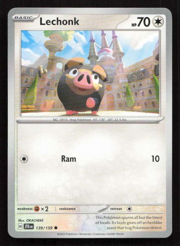 2025 Pokemon / Nintendo / Creatures / GAME FREAK Lechonk - SV09: Journey Together