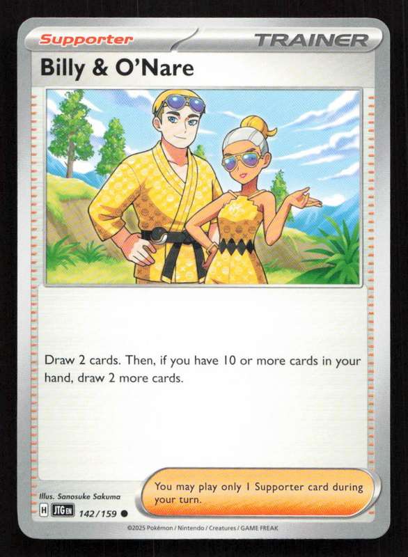 2025 Pokemon / Nintendo / Creatures / GAME FREAK Billy & O'Nare - SV09: Journey Together