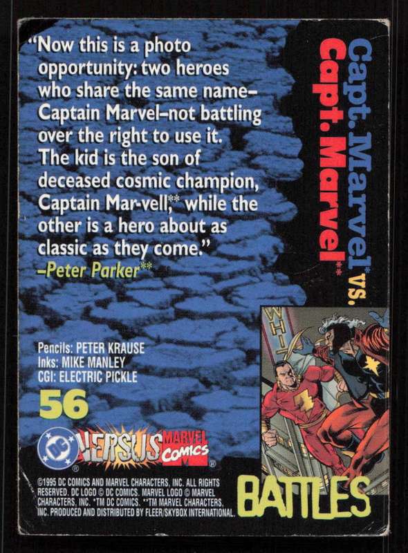 1995 DC VS Marvel Comics Capt. Marvel / Capt. Marvel 56