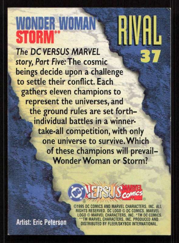 1995 DC VS Marvel Comics Wonder Woman / Storm 37