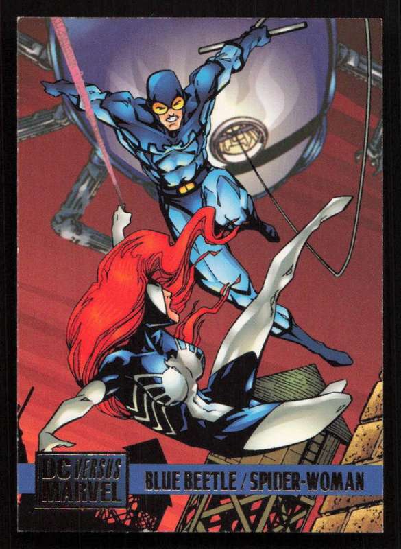 1995 DC VS Marvel Comics Blue Beetle / Spider-Woman 54