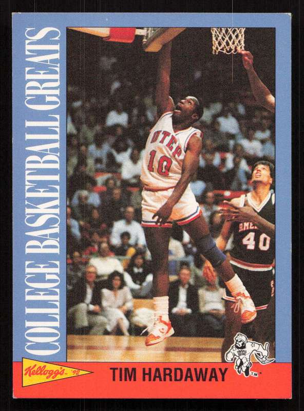 1992 Kellogg's Raisin Bran College Basketball Greats #14 Tim Hardaway