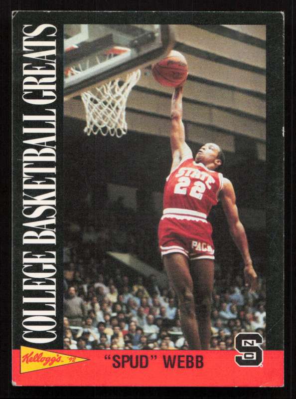 1992 Kellogg's Raisin Bran College Basketball Greats #15 Spud Webb