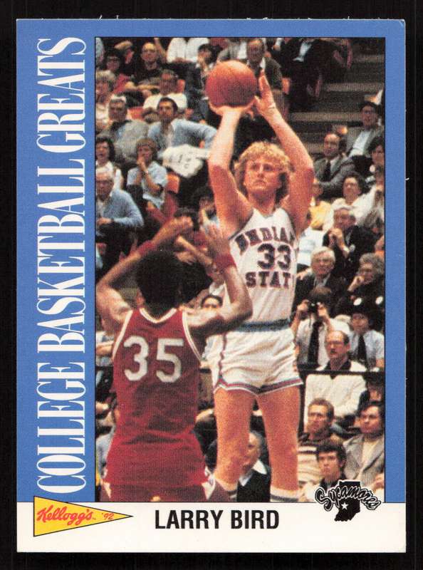 1992 Kellogg's Raisin Bran College Basketball Greats #7 Larry Bird