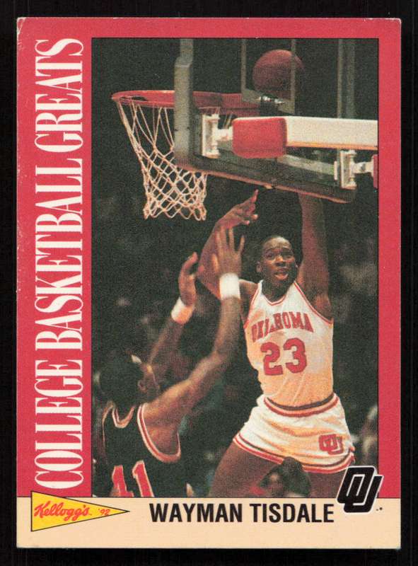 1992 Kellogg's Raisin Bran College Basketball Greats #3 Wayman Tisdale