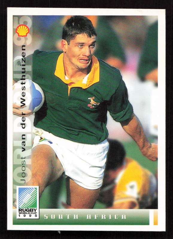 1995 Sports Deck Cards Rugby World Cup 1995 #004 Joost H. van der Westhuizen