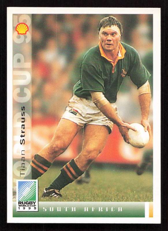 1995 Sports Deck Cards Rugby World Cup 1995 #006 Christiaan Petrus Strauss