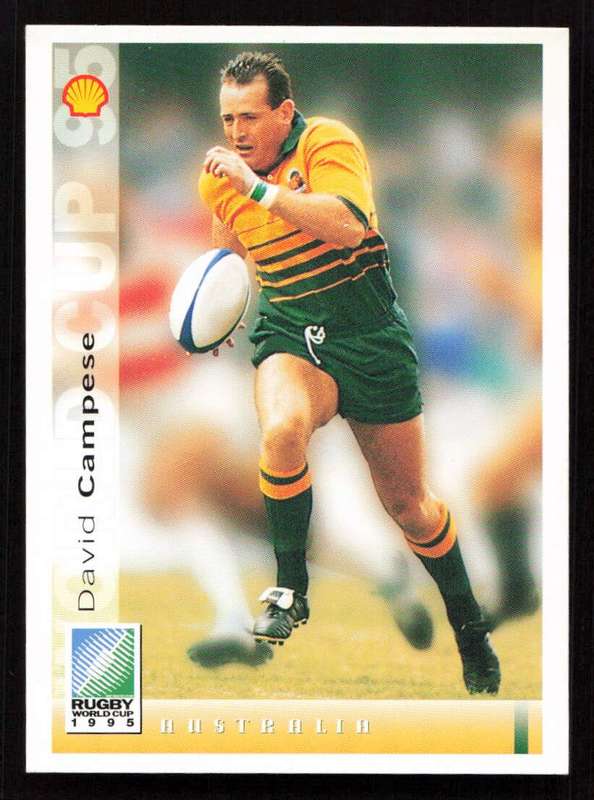 1995 Sports Deck Cards Rugby World Cup 1995 #058 David Ian Campese