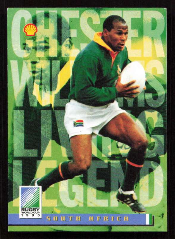 1995 Sports Deck Cards Rugby World Cup 1995 Living Legend Chester Mornay Williams