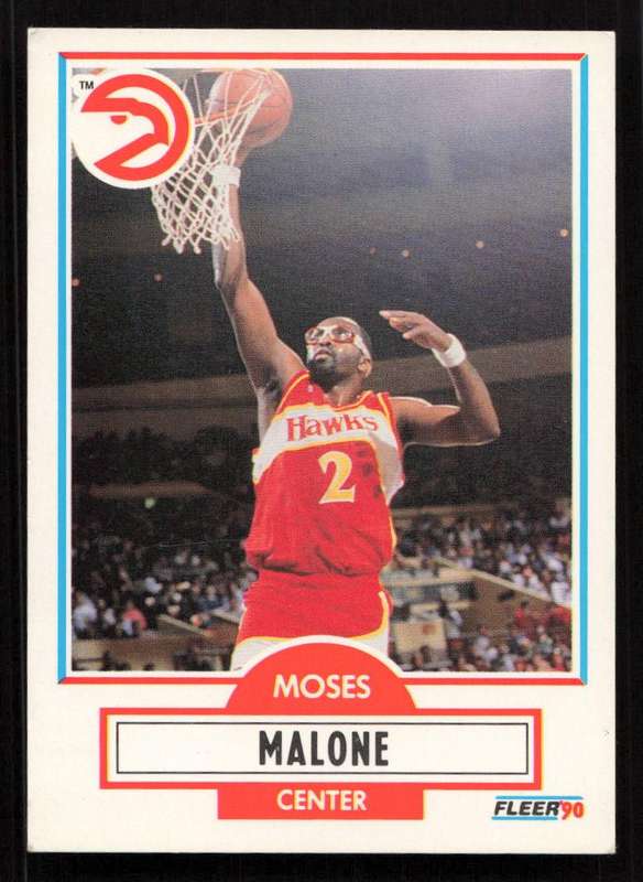 1990-91 Fleer #3 Moses Malone