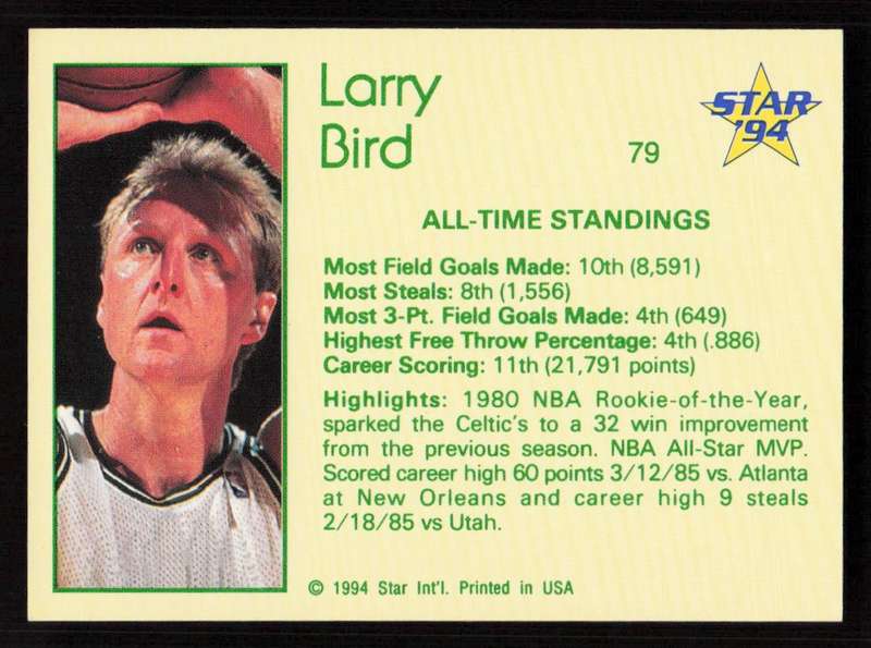 1993-94 Star #79 Larry Bird