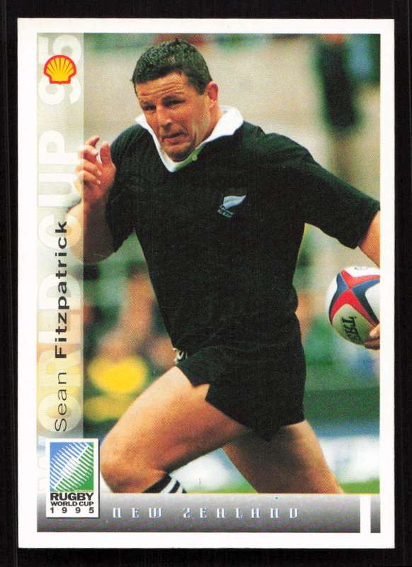 1995 Sports Deck Cards Rugby World Cup 1995 #151 Sean Brian T. Fitzpatrick