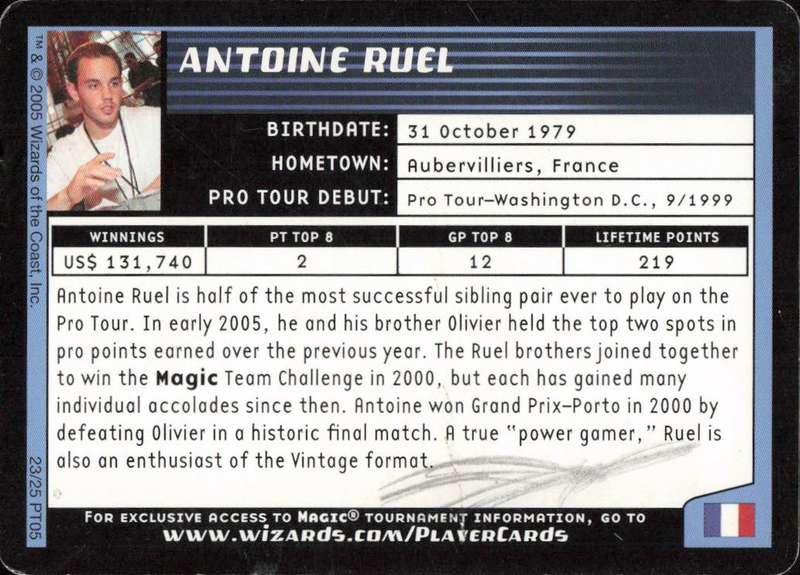 2005 Magic Pro Tour Antoine Ruel