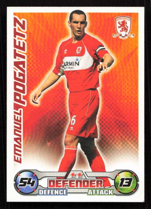 2008-09 Topps Match Attax Premier League Emanuel Pogatetz