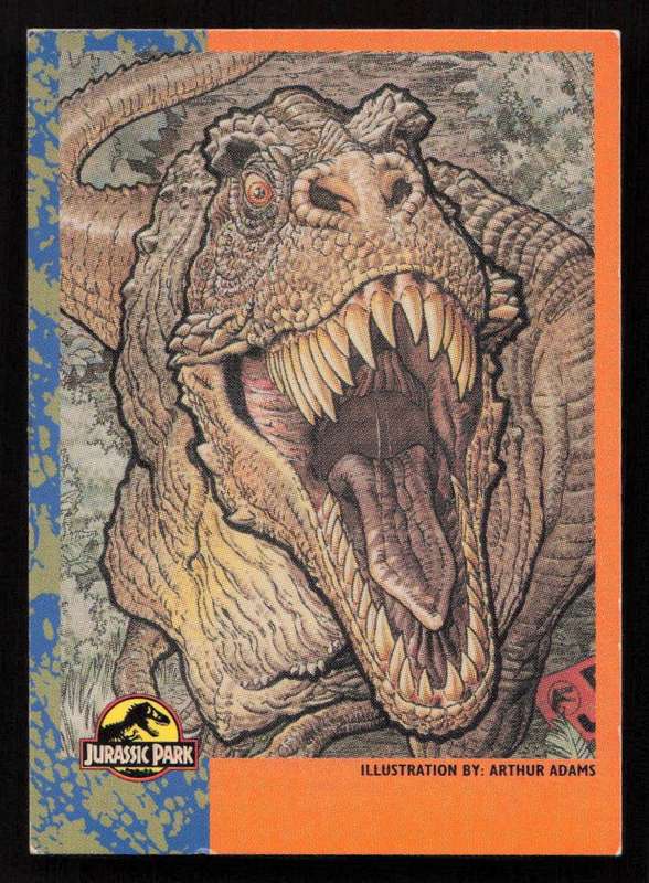 1992 Topps Jurassic Park - Tyrannosaurus Rex