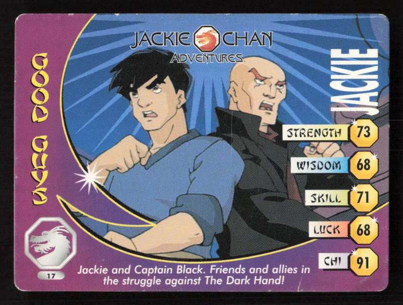 Jackie Chan Adventures - Jackie Card 17 Jackie - Regular Card