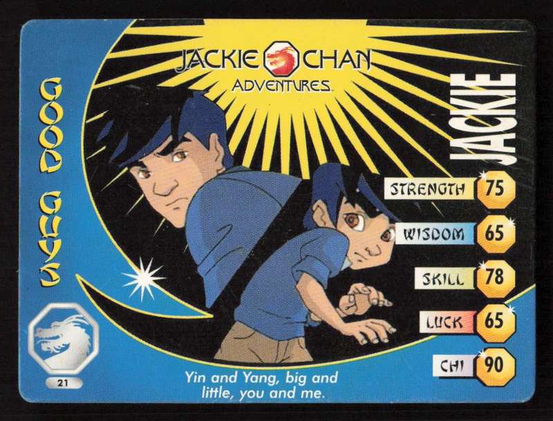 Jackie Chan Adventures - Jackie Card 21 Jackie - Regular Card