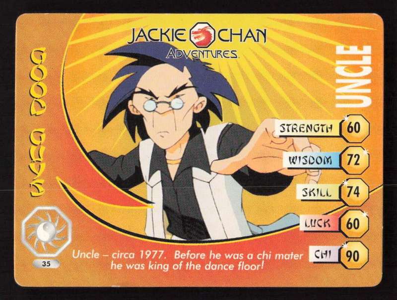 Jackie Chan Adventures - The Chan Clan Card 35 Uncle - Regular Card