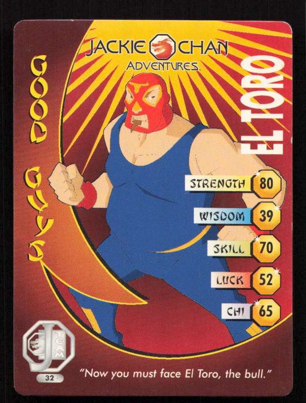 Jackie Chan Adventures - The J Team -  El Toro 32 - Regular Card