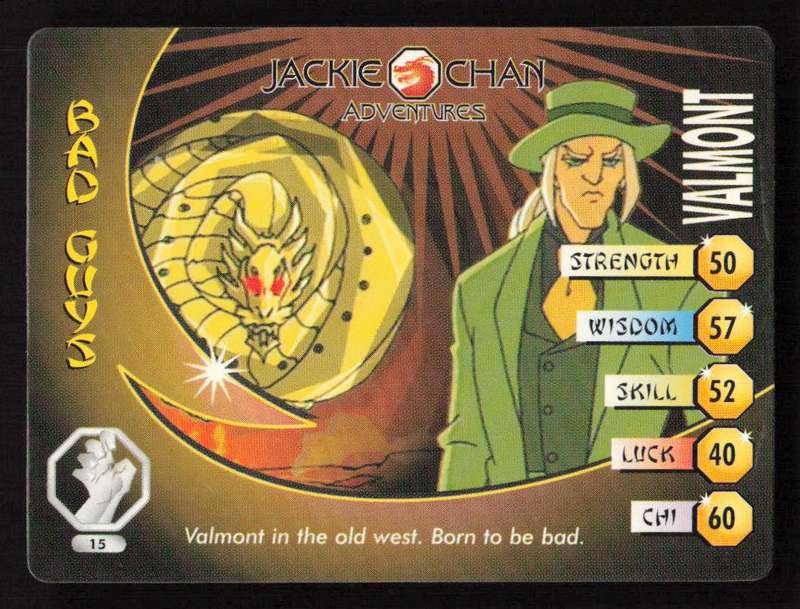 Jackie Chan Adventures - The Dark Hand Card 15 Valmont - Regular Card
