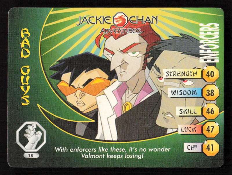 Jackie Chan Adventures - The Dark Hand - Enforcers 18 - Regular Card