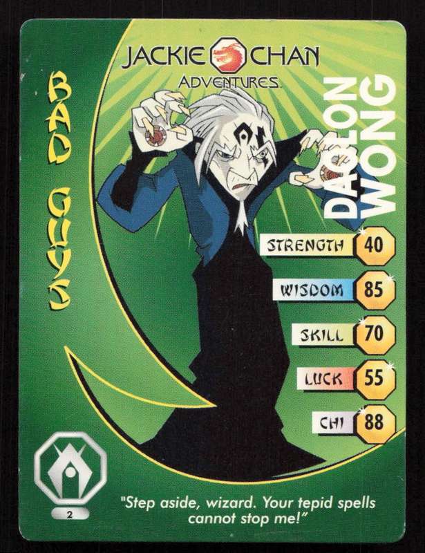 Jackie Chan Adventures - Daolon Wong Card 2 Daolong Wong - Regular Card